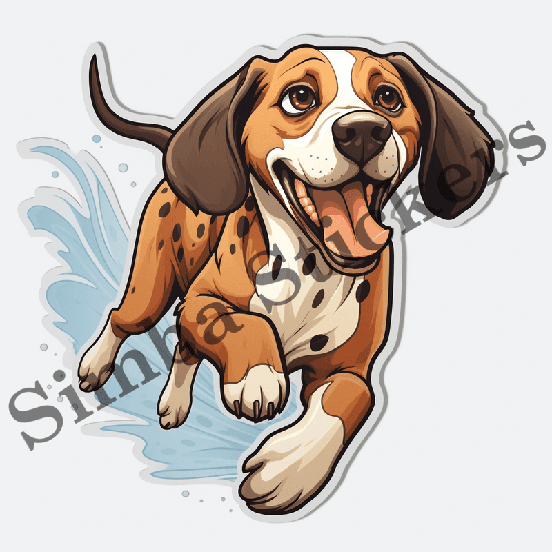 Dog running, image set, 10 images