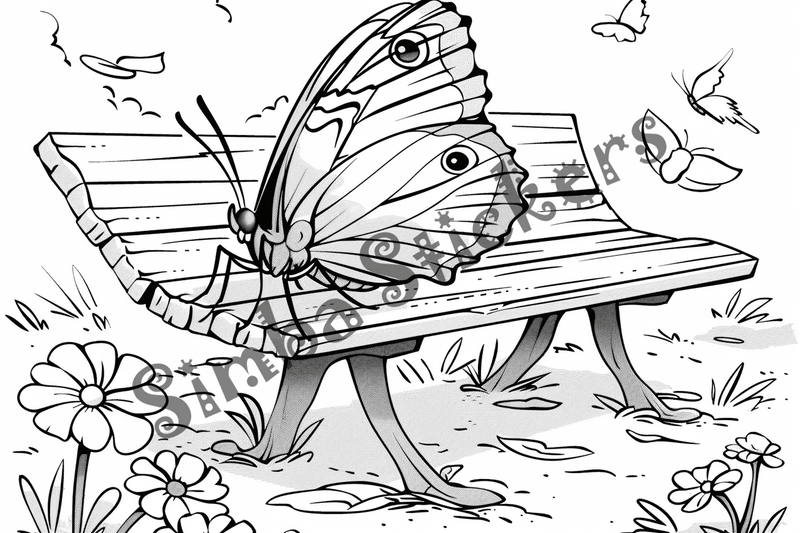 Colouring pages, bundle of butterflies, 50 images 2