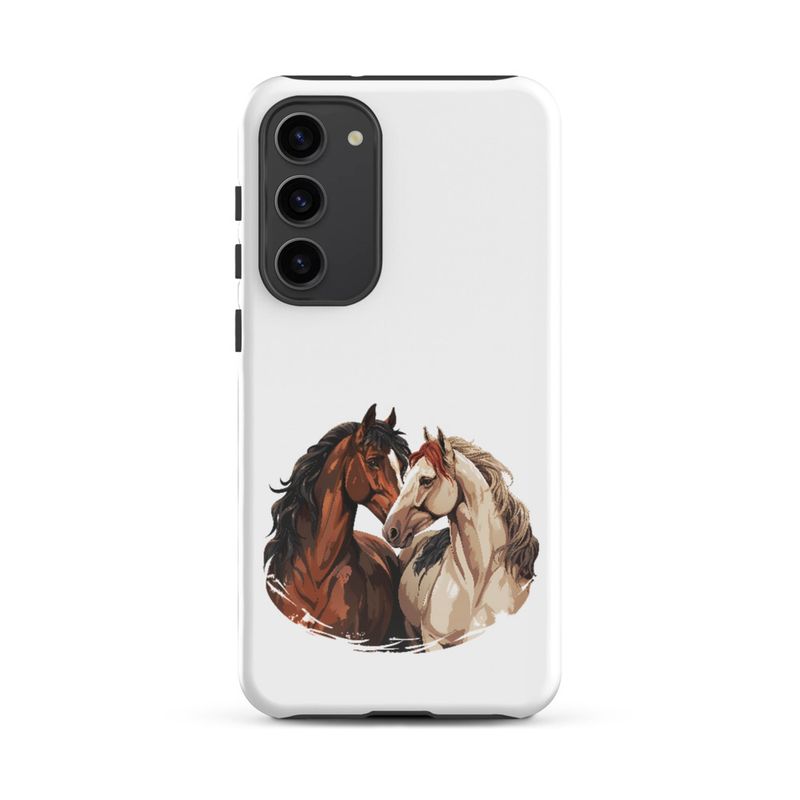 Tough Case for Samsung, Horses nose-to-nose, jbgjpy