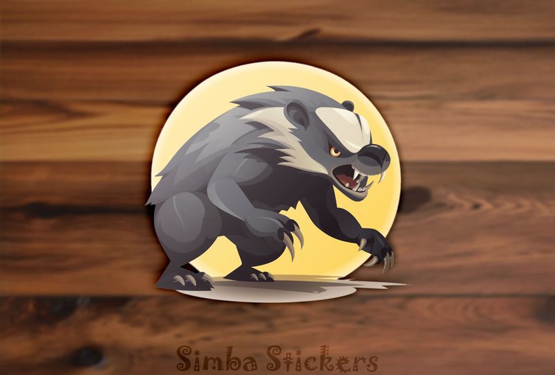 Honey Badger gnarling angrily, ovnhjp