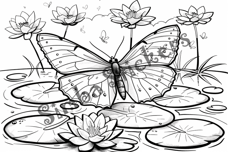 Colouring pages, bundle of butterflies, 50 images 2