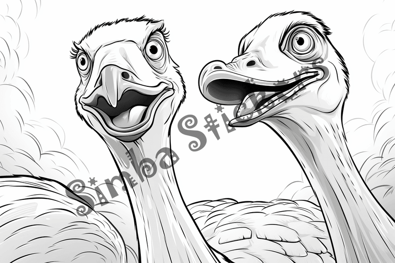 Colouring pages, bundle of turkeys in love, 25 images