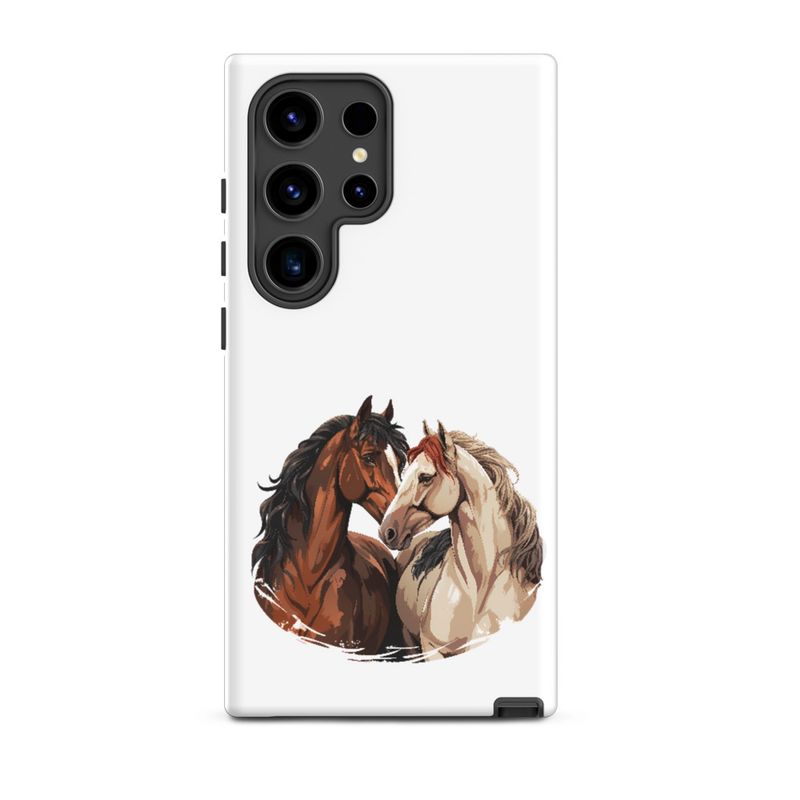 Tough Case for Samsung, Horses nose-to-nose, jbgjpy