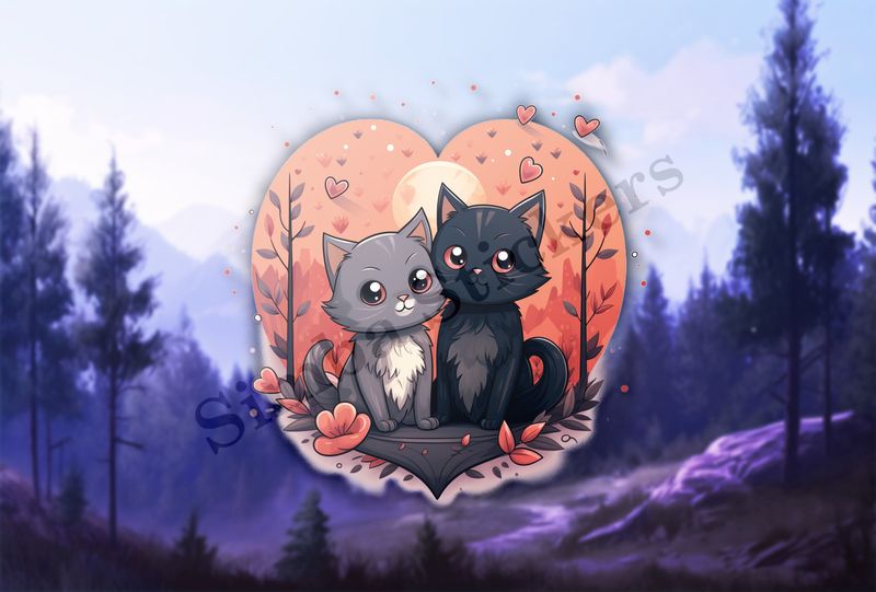Cats in love
