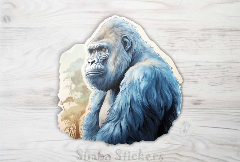 Gorilla looking serious, edokcp
