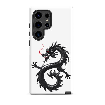 Tough Case for Samsung, Black Chinese dragon, iapoxq