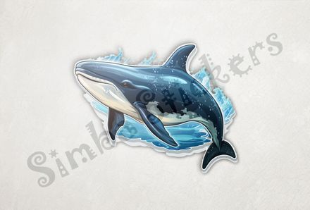 Whale under water
