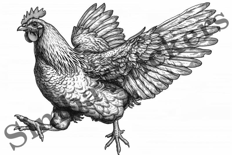 Colouring pages, Bundle of chicken, 25 images