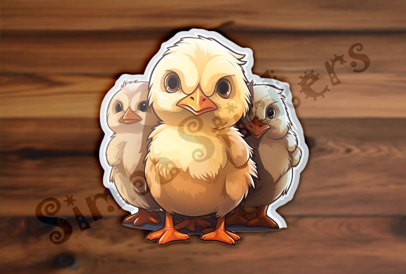 Chicks looking fierce