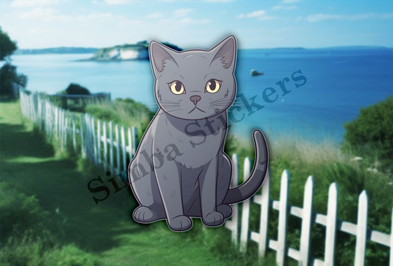 Russian blue cat