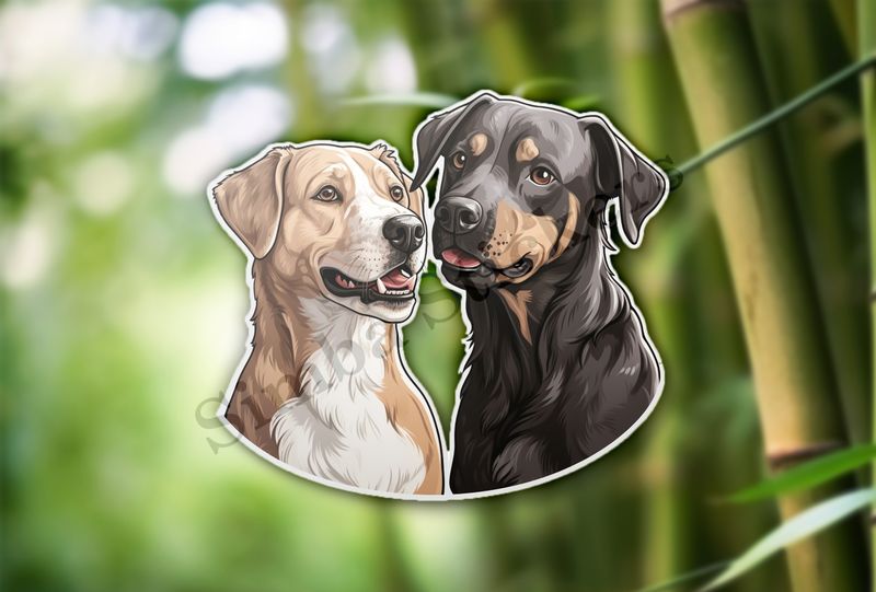 Dogs nose-to-nose