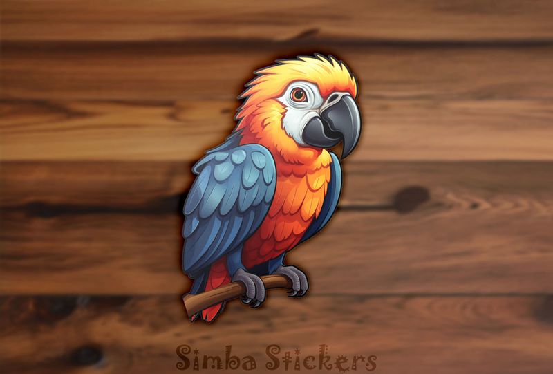 Big-headed parrot perching, 4kh3e2