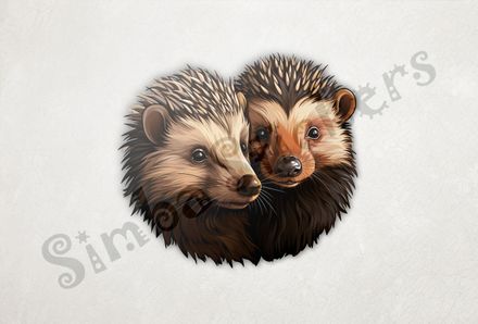 Porcupines cheek-to-cheek