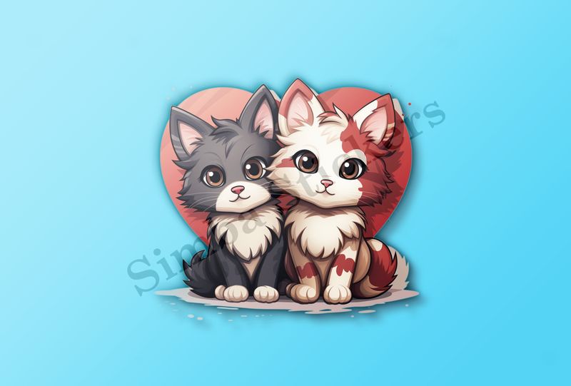 Cats in love