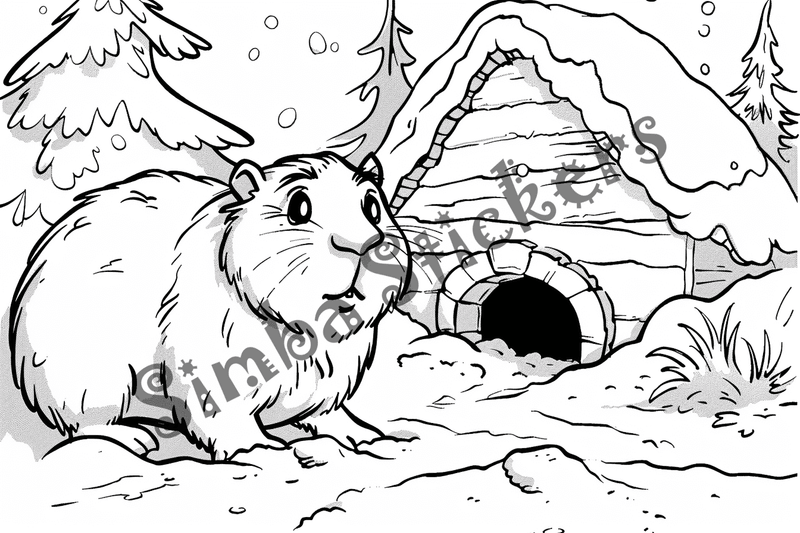 Colouring pages, bundle of capybaras, 25 images