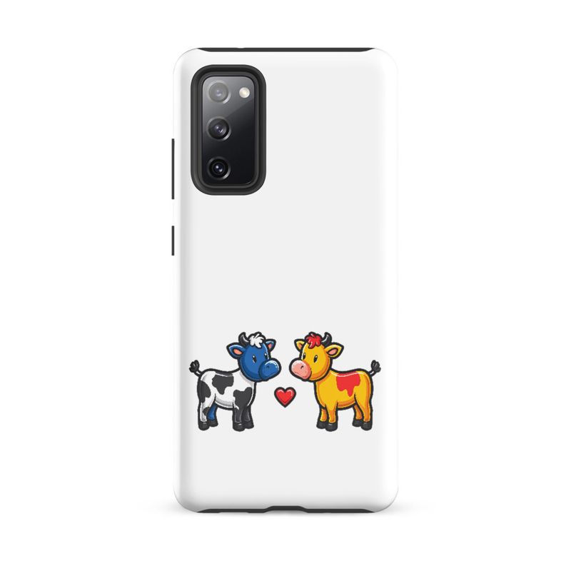 Tough Case for Samsung, Cattle, bull and cow in love, both colourful, zbyzzs