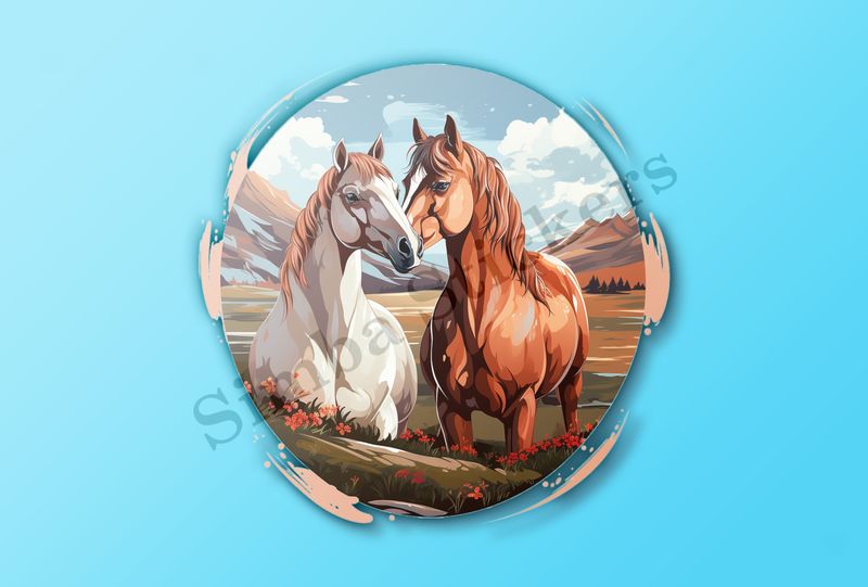 Horses in love