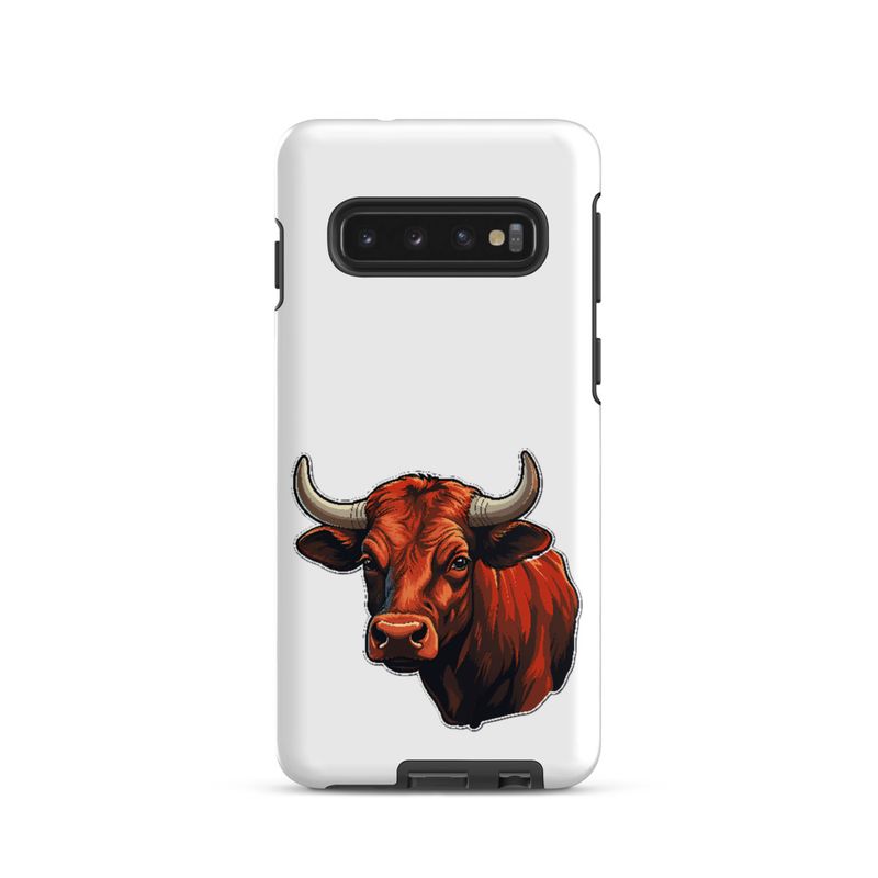 Tough Case for Samsung, Bull face, partial side view, bpor80