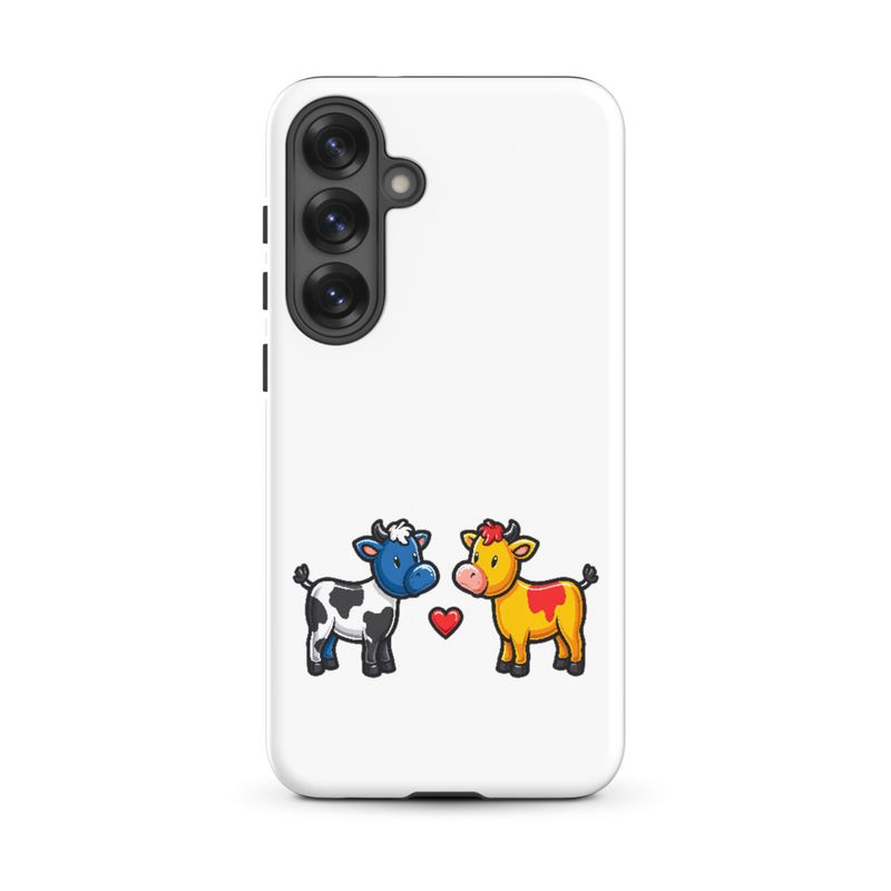 Tough Case for Samsung, Cattle, bull and cow in love, both colourful, zbyzzs