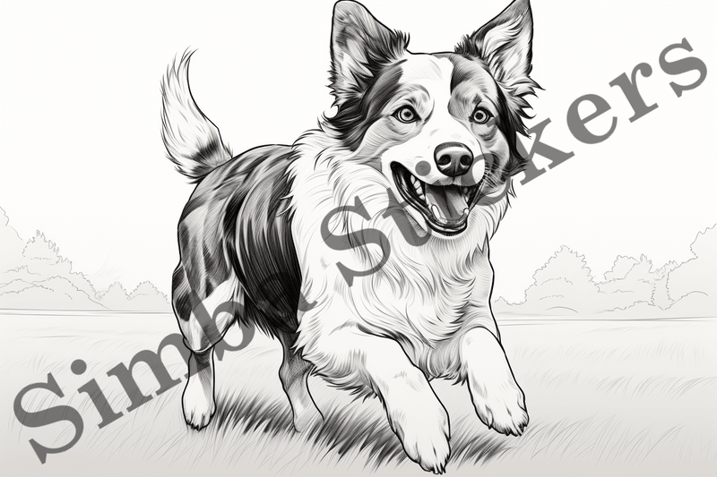 Colouring pages, Bundle of dogs, 10 images