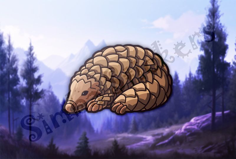 Pangolin resting
