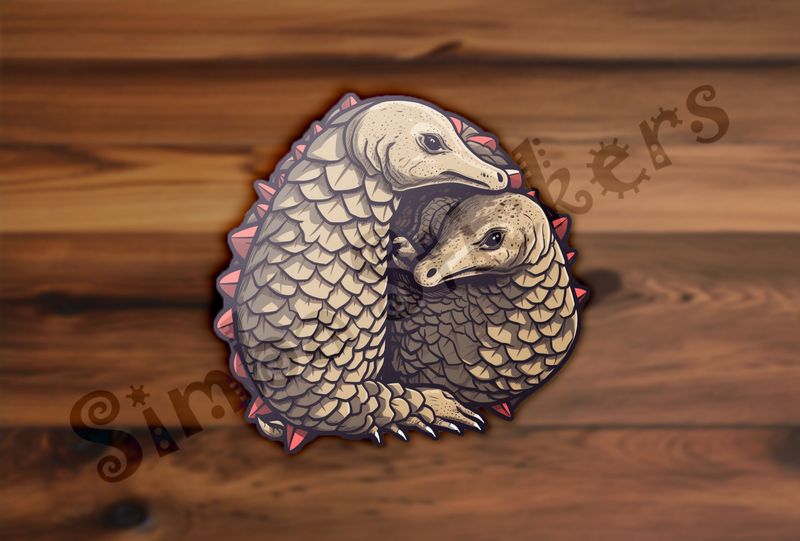 Pangolins in love