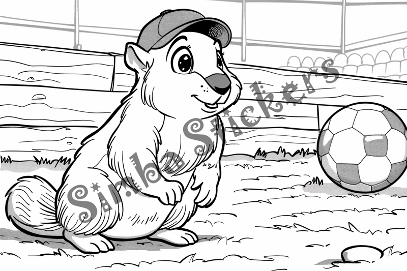 Colouring pages, bundle of groundhogs, 25 images