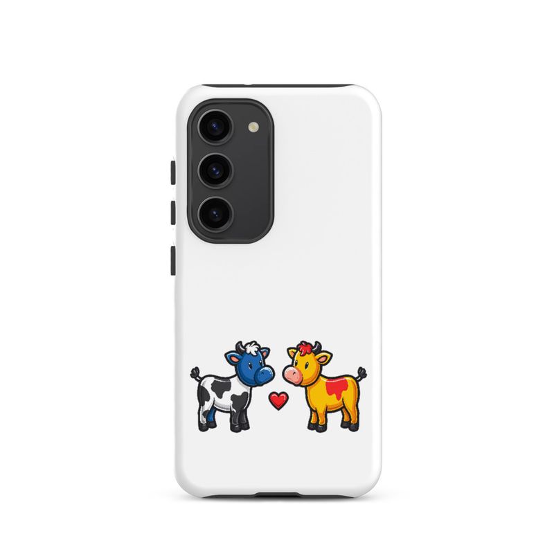 Tough Case for Samsung, Cattle, bull and cow in love, both colourful, zbyzzs
