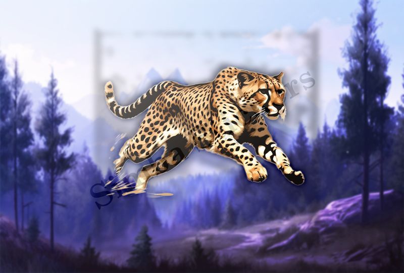 Cheetah running, cfct36
