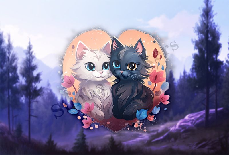 Cats in love