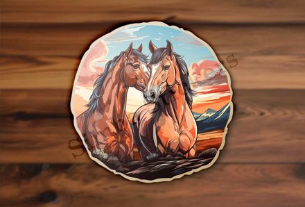 Horses in love