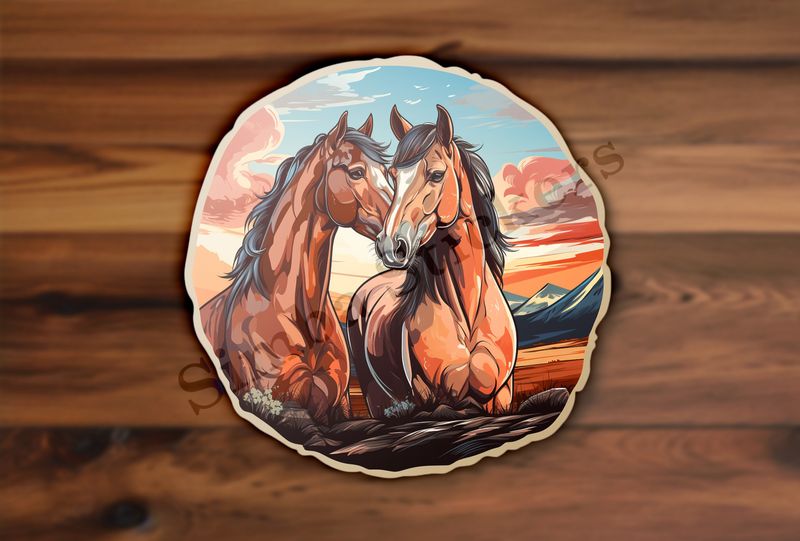 Horses in love