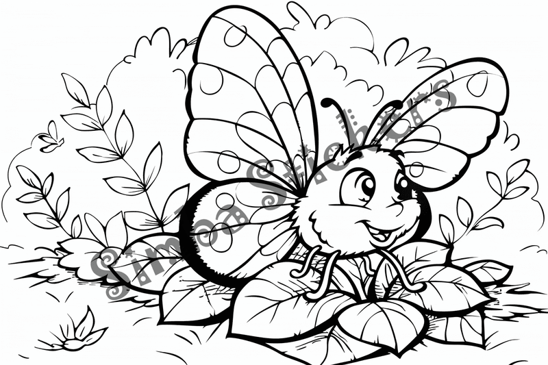 Colouring pages, bundle of butterflies, 50 images
