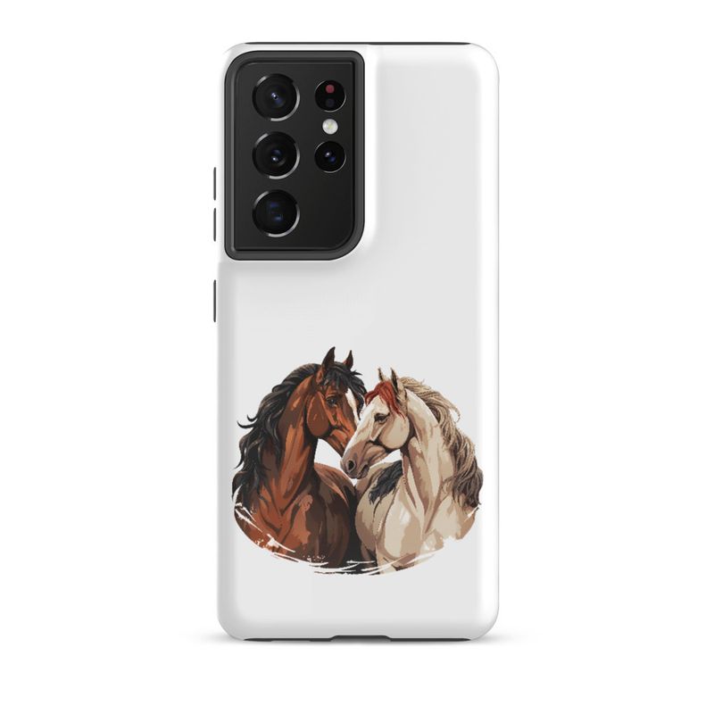 Tough Case for Samsung, Horses nose-to-nose, jbgjpy