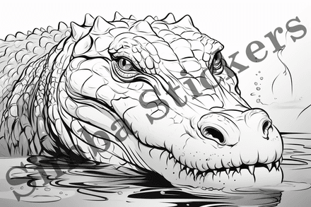 Colouring pages, Bundle of crocodiles, 25 images