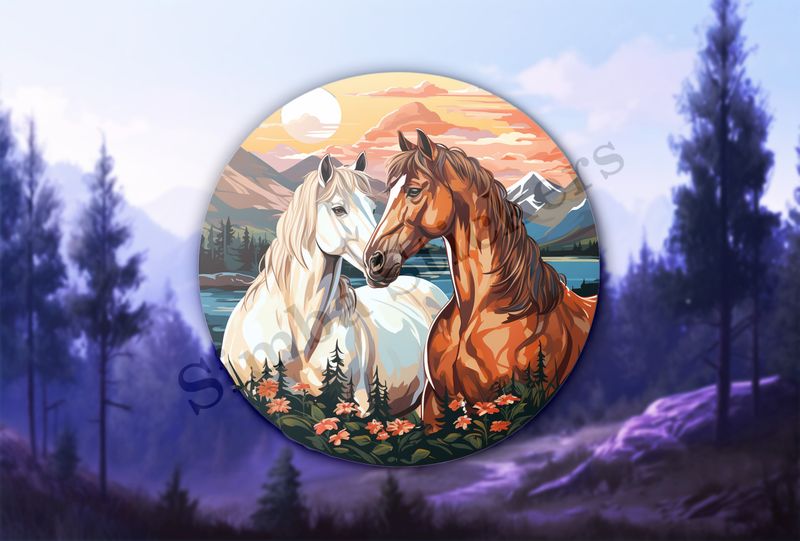 Horses in love