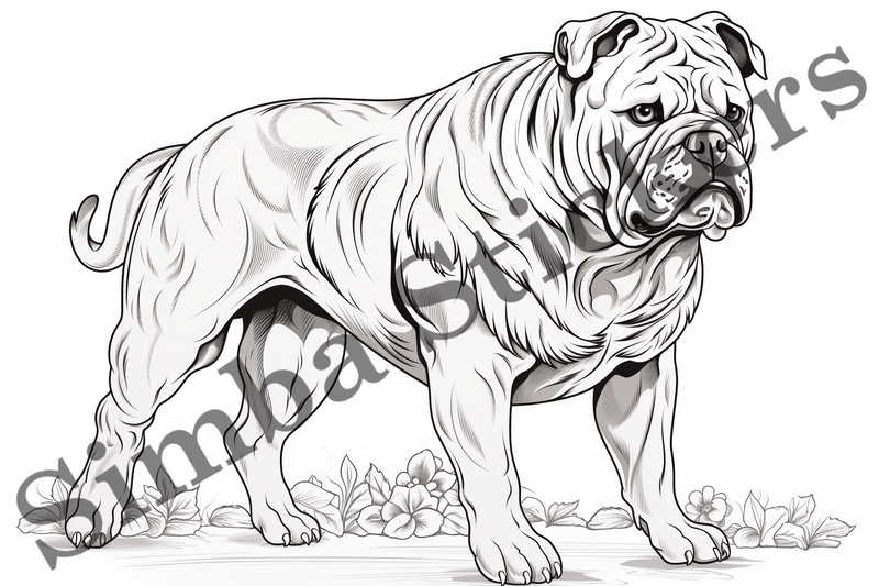 Colouring pages, Bundle of dogs, 10 images