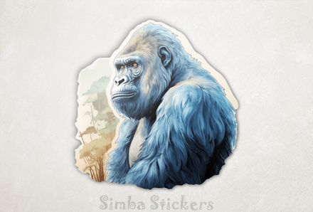 Gorilla looking serious, edokcp