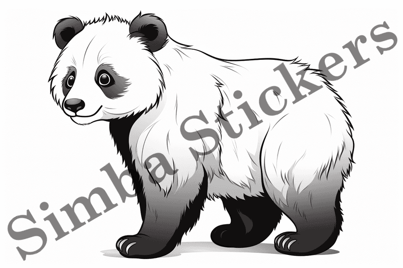 Colouring pages, bundle of pandas, 25 images, pvl2ro