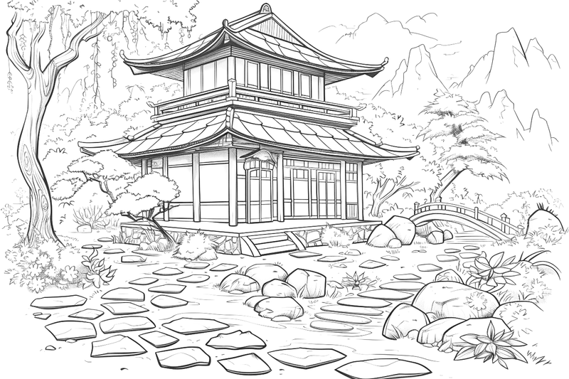 Colouring pages, bundle of houses, 25 images 2