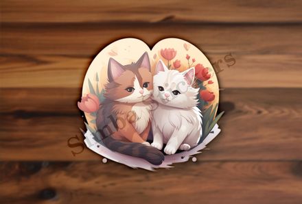 Cats cuddling