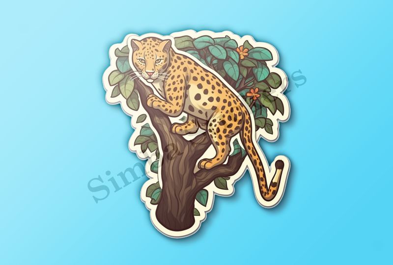 Leopard in a tree