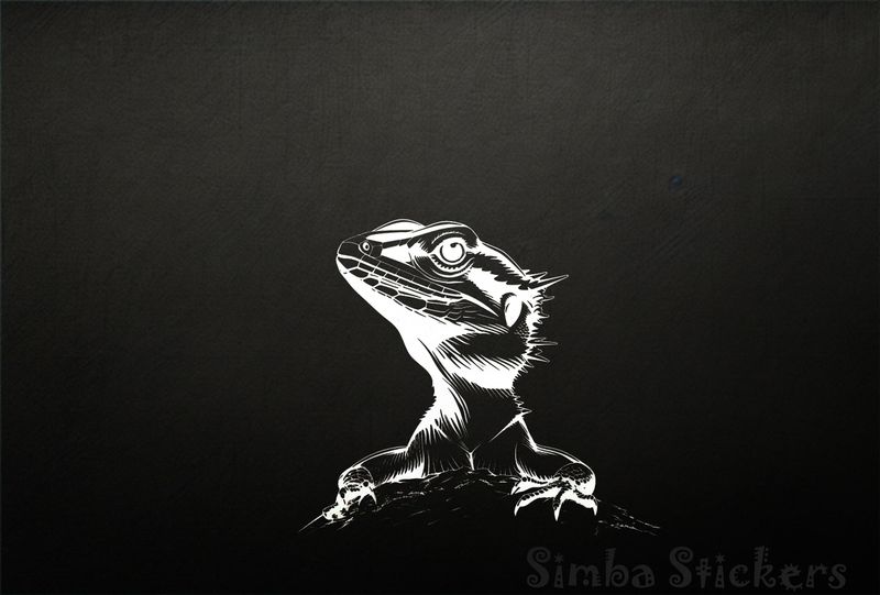Lizards with head above ground, outline art