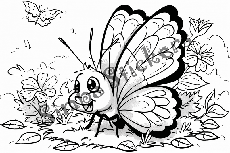 Colouring pages, bundle of butterflies, 50 images