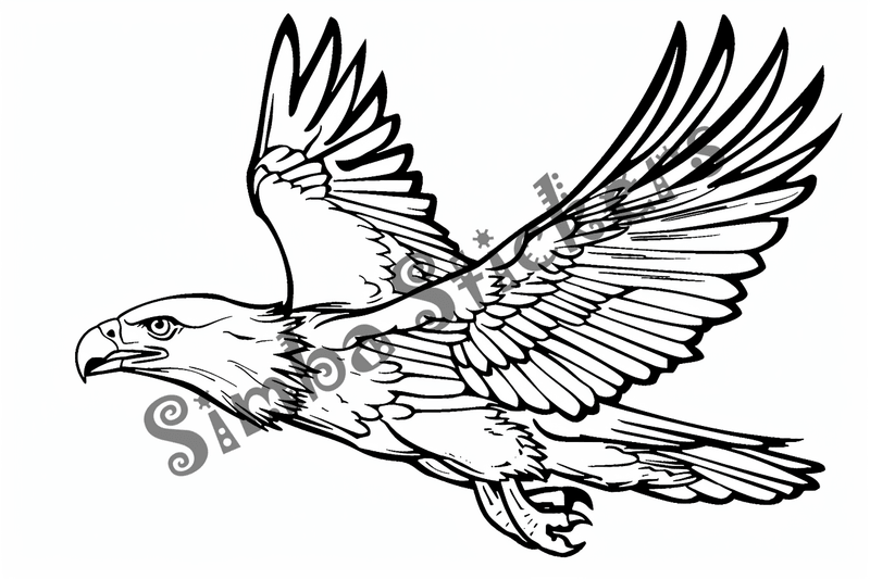 Colouring pages, bundle of eagles 2, 25 images