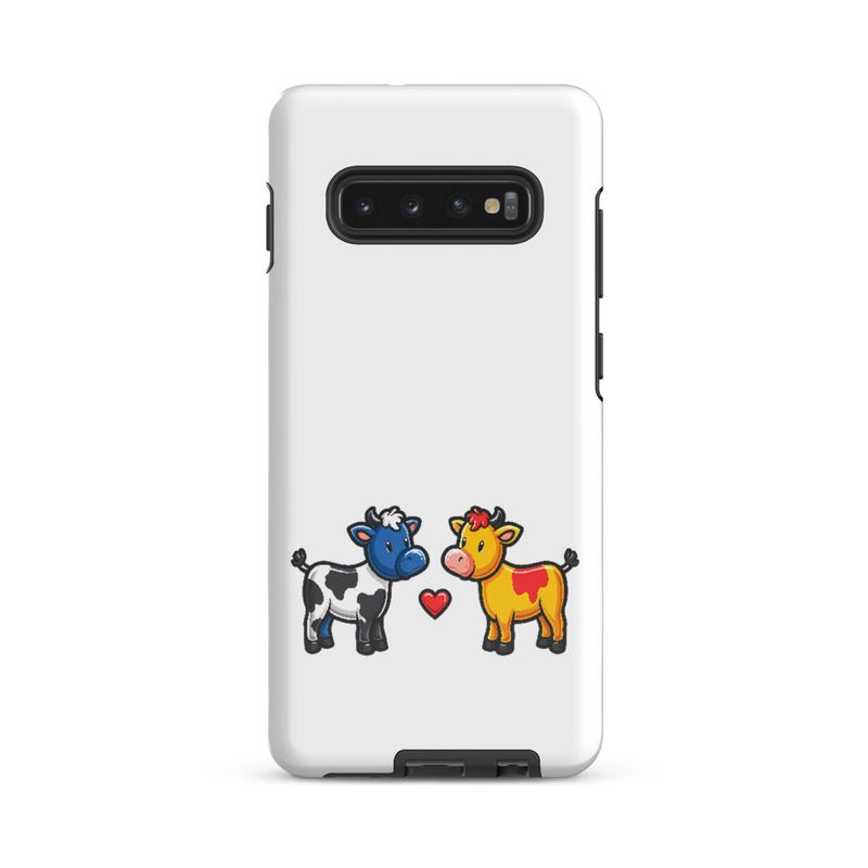 Tough Case for Samsung, Cattle, bull and cow in love, both colourful, zbyzzs