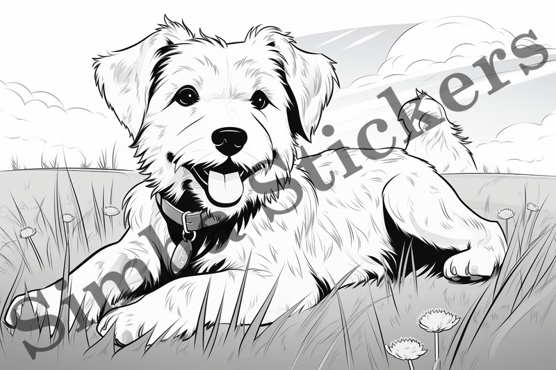 Colouring pages, Bundle of dogs, 10 images
