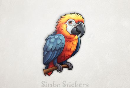 Big-headed parrot perching, 4kh3e2