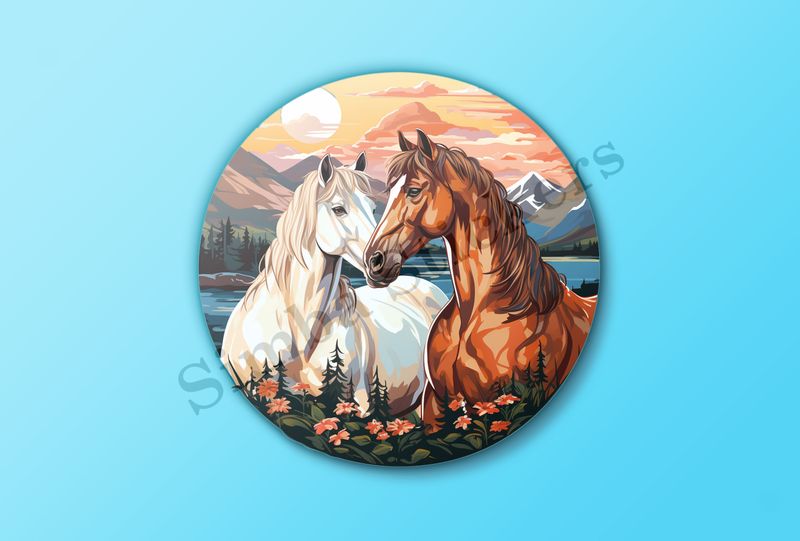 Horses in love