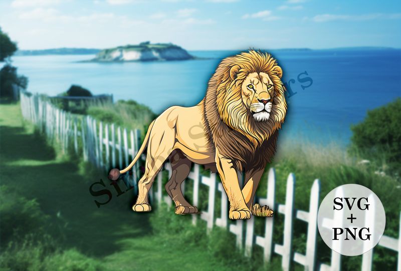 Majestic Male Lion